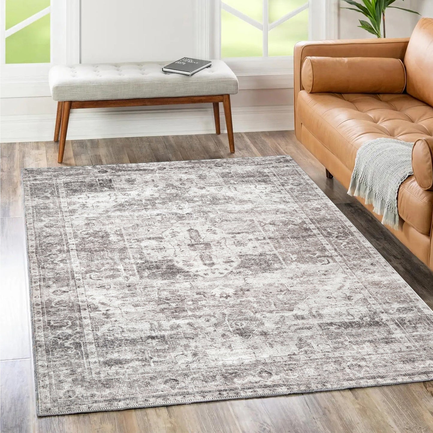 Chateau Machine washable in Grey Rug