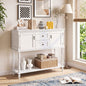 Console Table with 2 Drawers and Storage Cabinets
