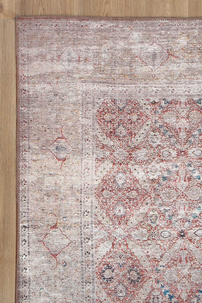 Distressed Vintage Levent Area in Beige Rug