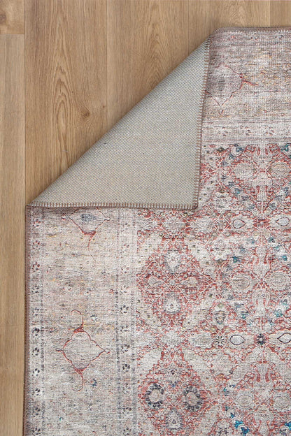 Distressed Vintage Levent Area in Beige Rug