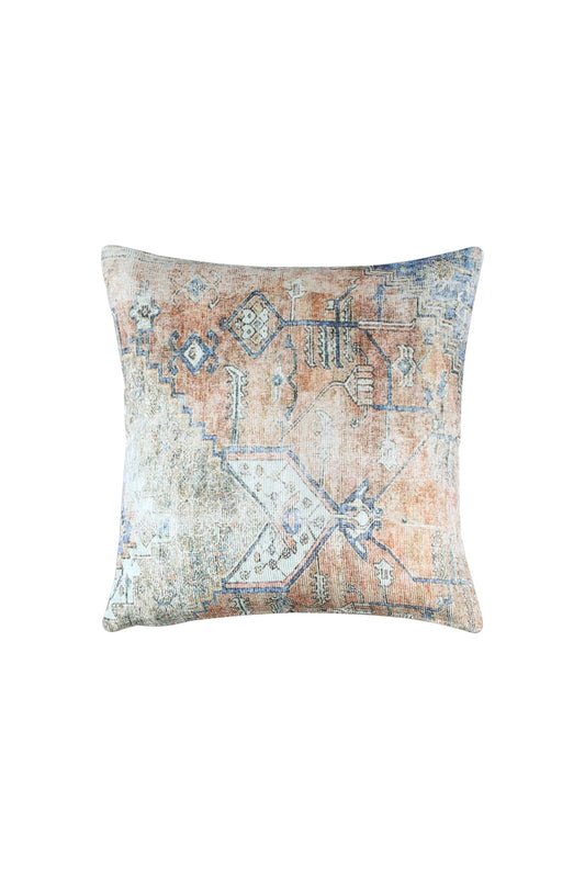Vintage Pissarro Terracotta Sky in Multicolor Pillow