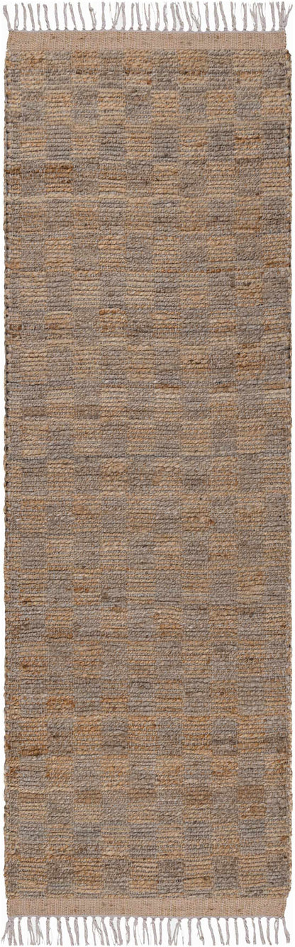 Lonut Checkered Jute Area Rug - Promo