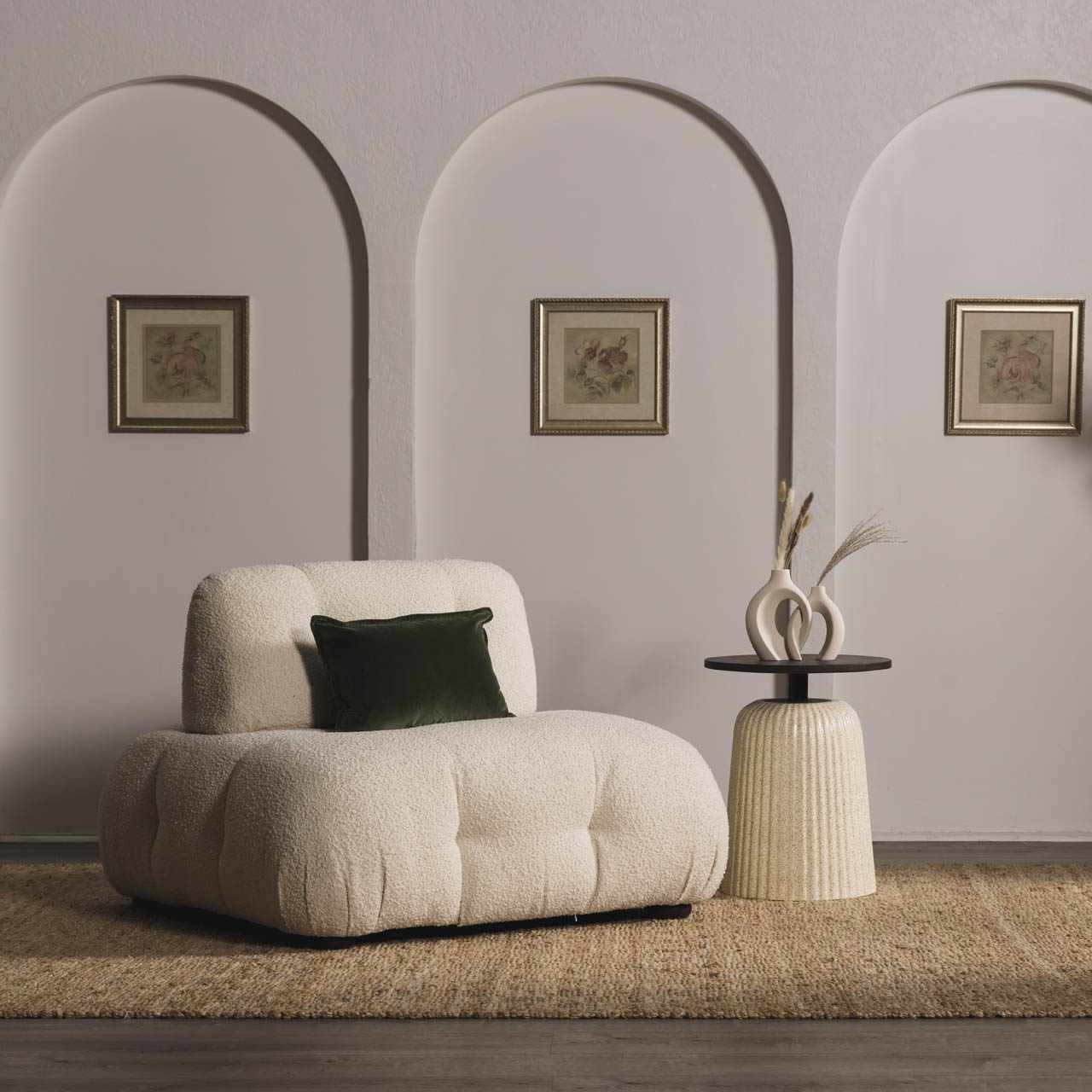 Lonut Checkered Jute Area Rug - Promo