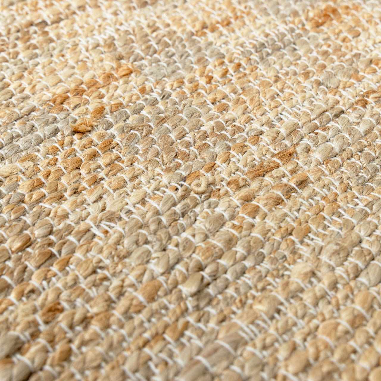 Lonut Checkered Jute Area Rug - Promo