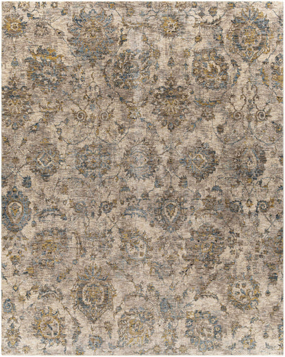 Morinville Teal Floral Rug