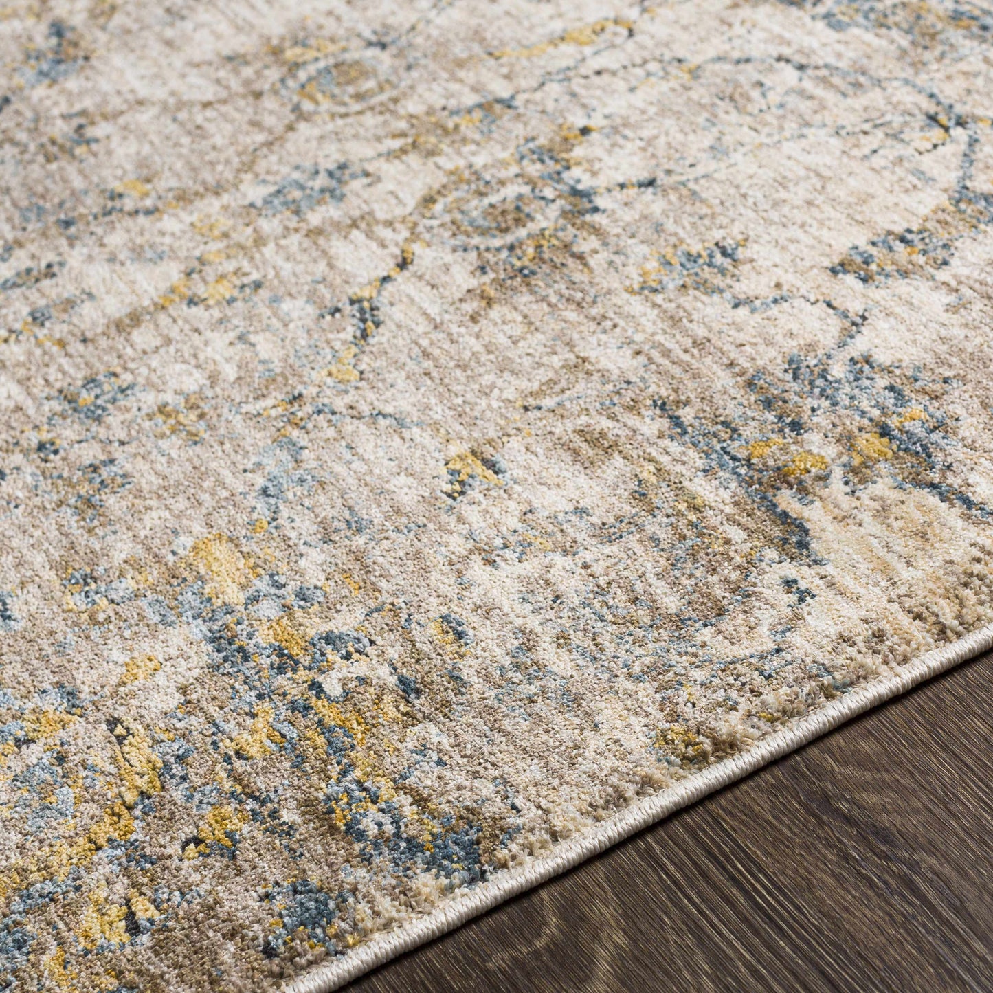 Morinville Teal Floral Rug
