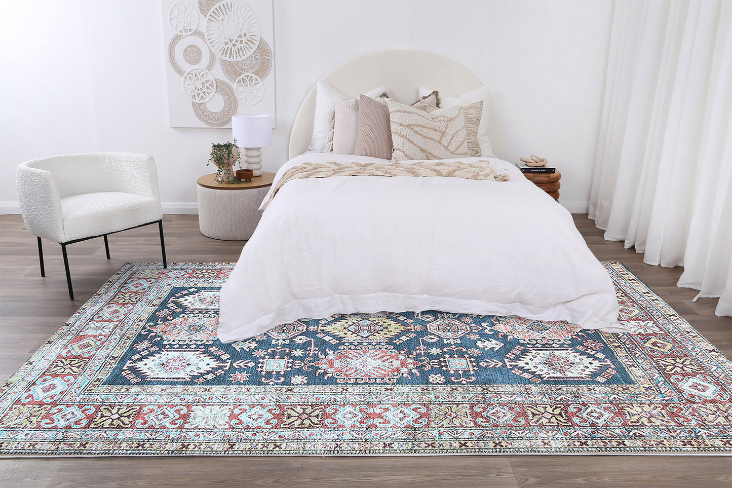 Eloise Machine Washable in Navy Blue Rug