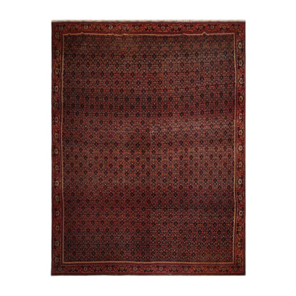 10' x13' 2'' Hand Knotted Persian 100% Wool Antique  Traditional  Oriental Area Rug Black,Orange Color