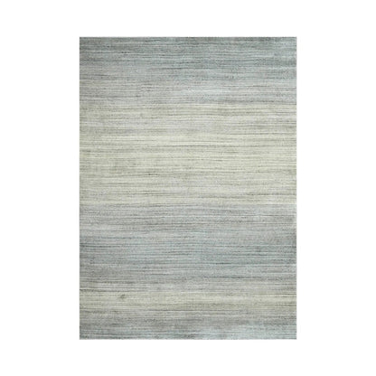 Multi Size Tone On Tone Gray LoomBloom Hand Knotted Modern & Contemporary Textured Tibetan 100% Wool Oriental Area Rug