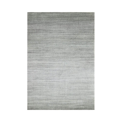 Multi Size Tone on Tone Gray Hand Knotted Tibetan Omre 100% Wool Modern & Contemporary Oriental Area Rug