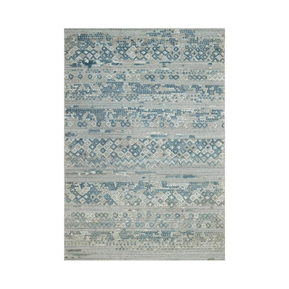 6x9 Gray LoomBloom Hand Knotted Modern & Contemporary Textured Tibetan 100% Wool Oriental Area Rug