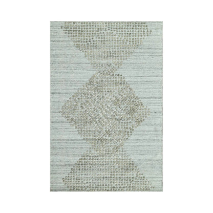 4x6 Gray LoomBloom Hand Knotted Modern & Contemporary Textured Tibetan 100% Wool Oriental Area Rug