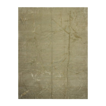 9x12 Moss Hand Knotted Tibetan 100% Wool Modern & Contemporary Oriental Area Rug