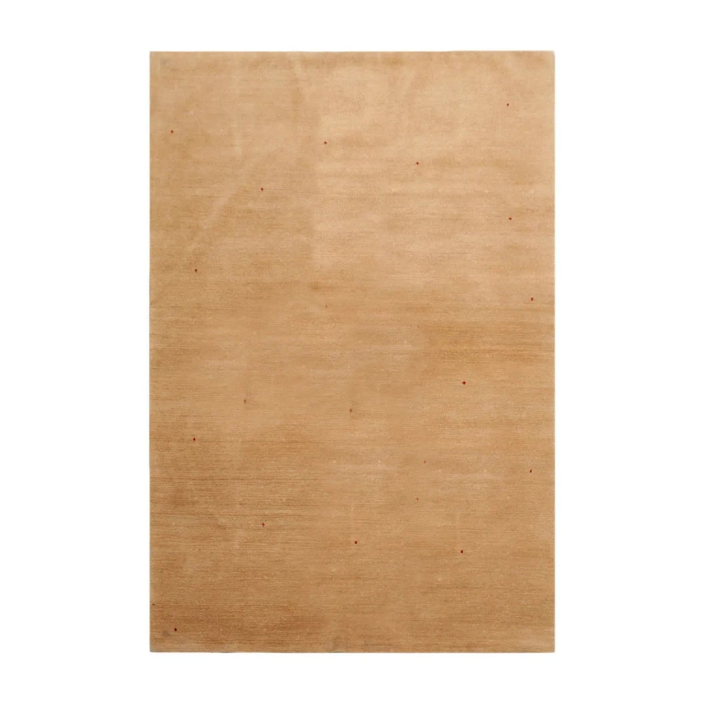 4x6  Red, Tan Hand Knotted Tibetan 100% Wool Michaelian & Kohlberg Swiss Wash Contemporary Oriental Area Rug