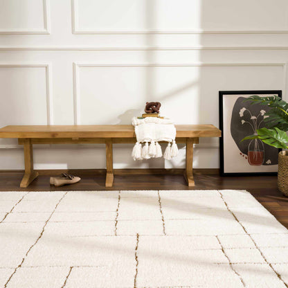 Koume Ivory & Brown Area Rug