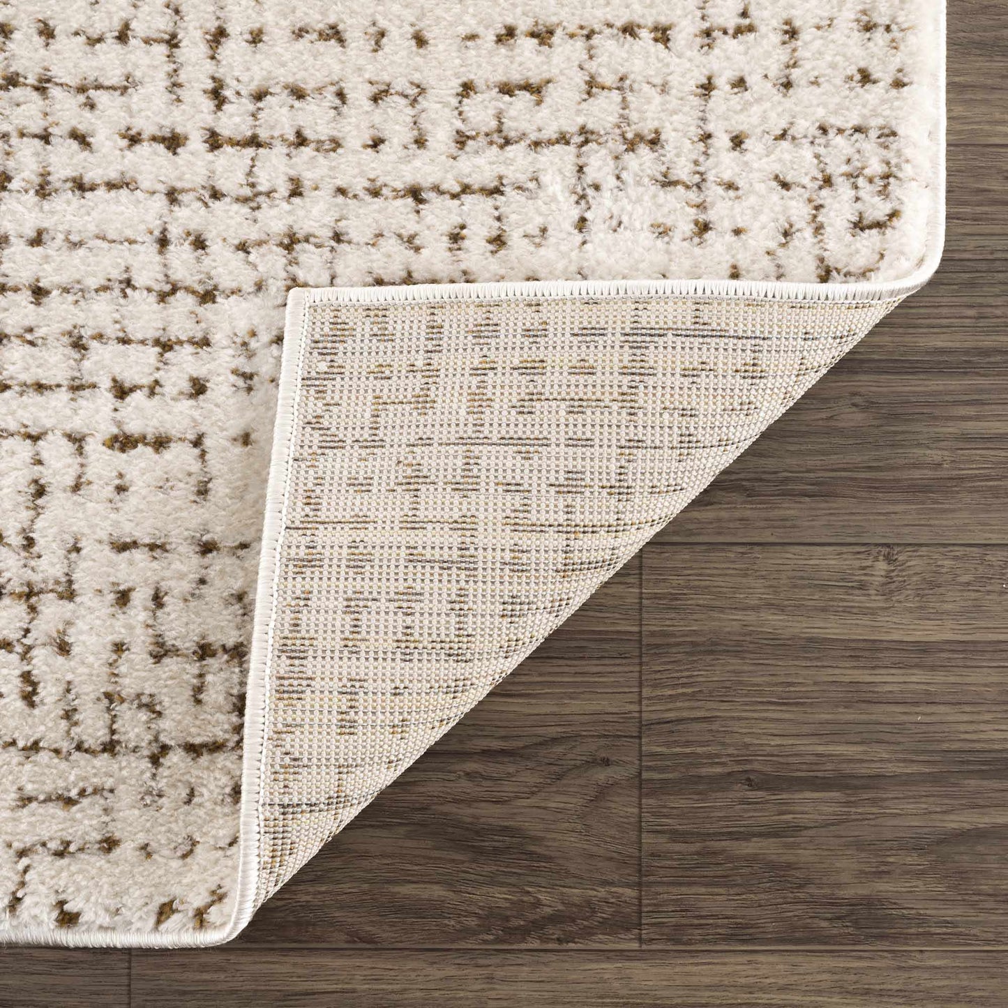 Keita Cream & Brown Area Rug