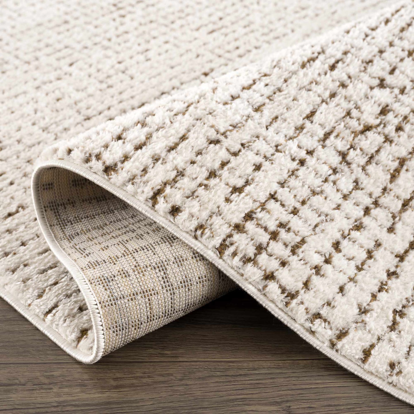 Keita Cream & Brown Area Rug