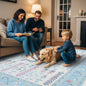 Annela Pastel Light Blue Modern Oushak Rug