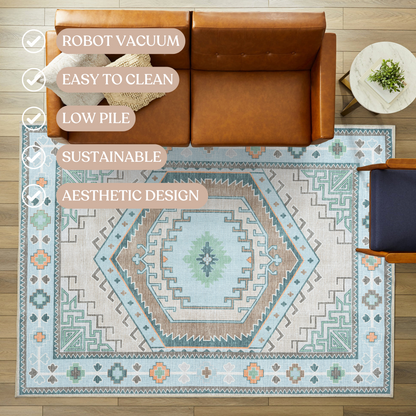 Elea Aesthetic Green Oushak Rug