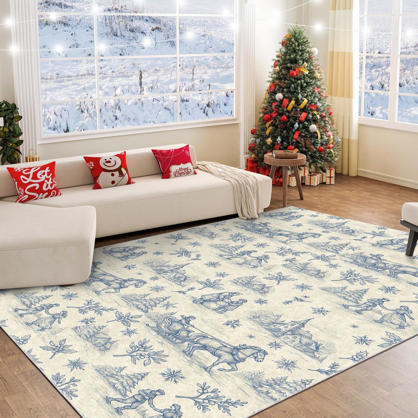 Zavora Christmas Area Rug