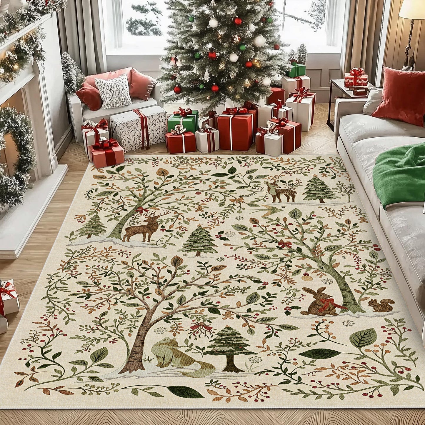 Solvyn Christmas Area Rug