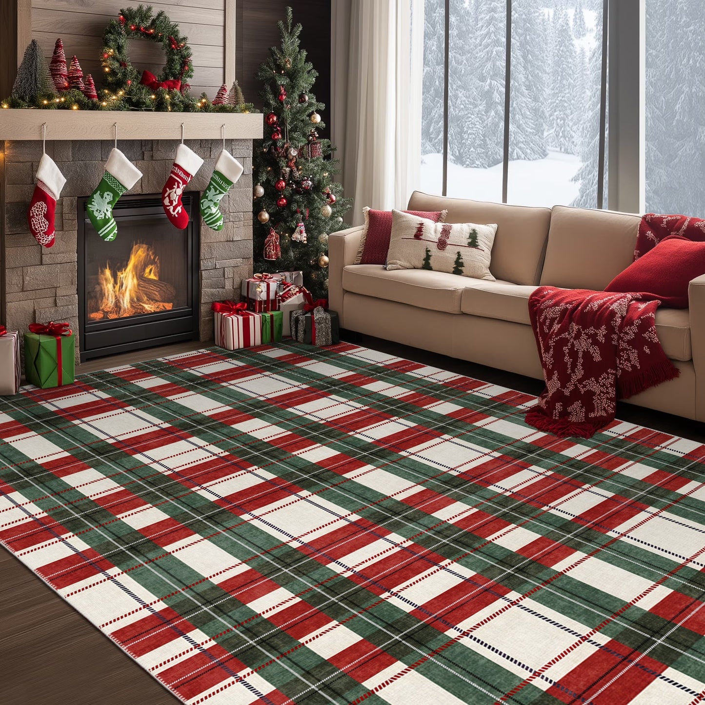 Avyra Christmas Area Rug