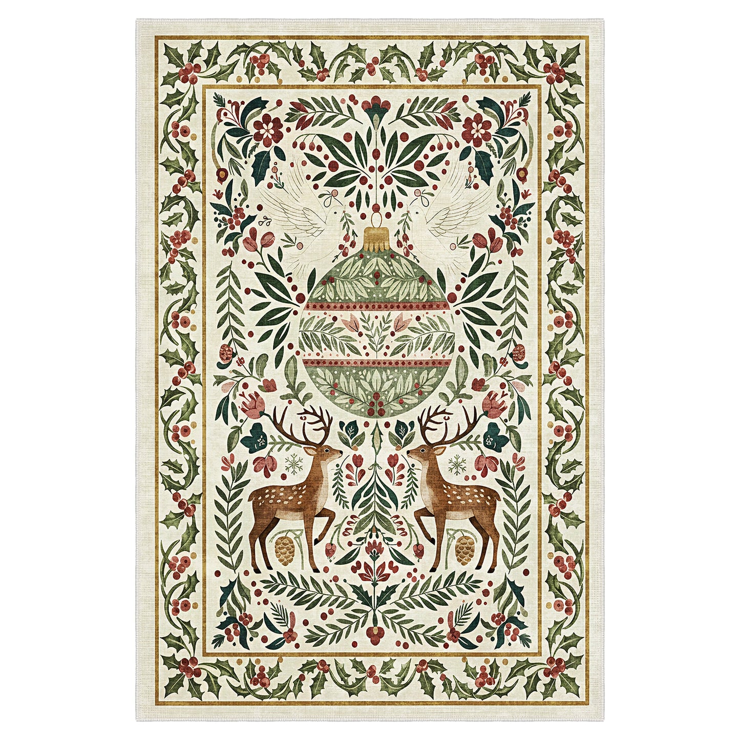 Teryna Christmas Area Rug