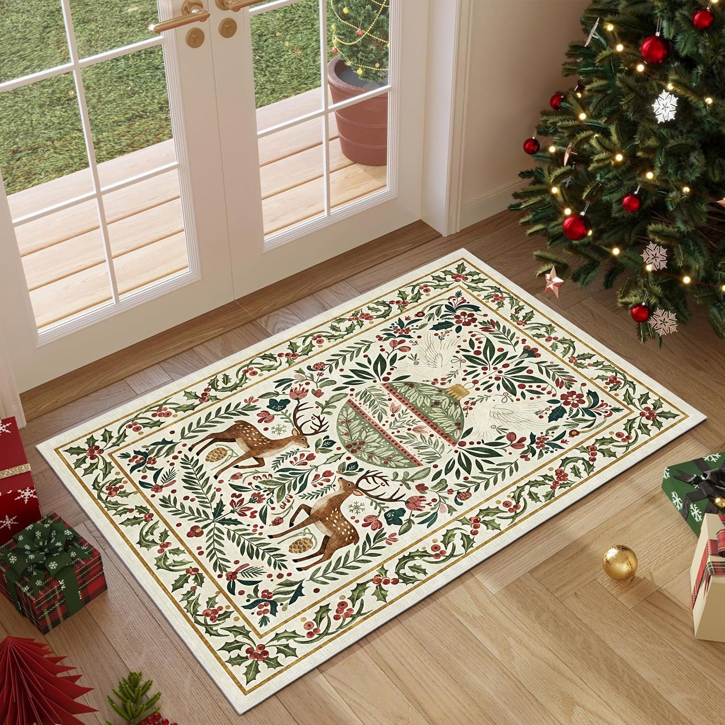 Teryna Christmas Area Rug