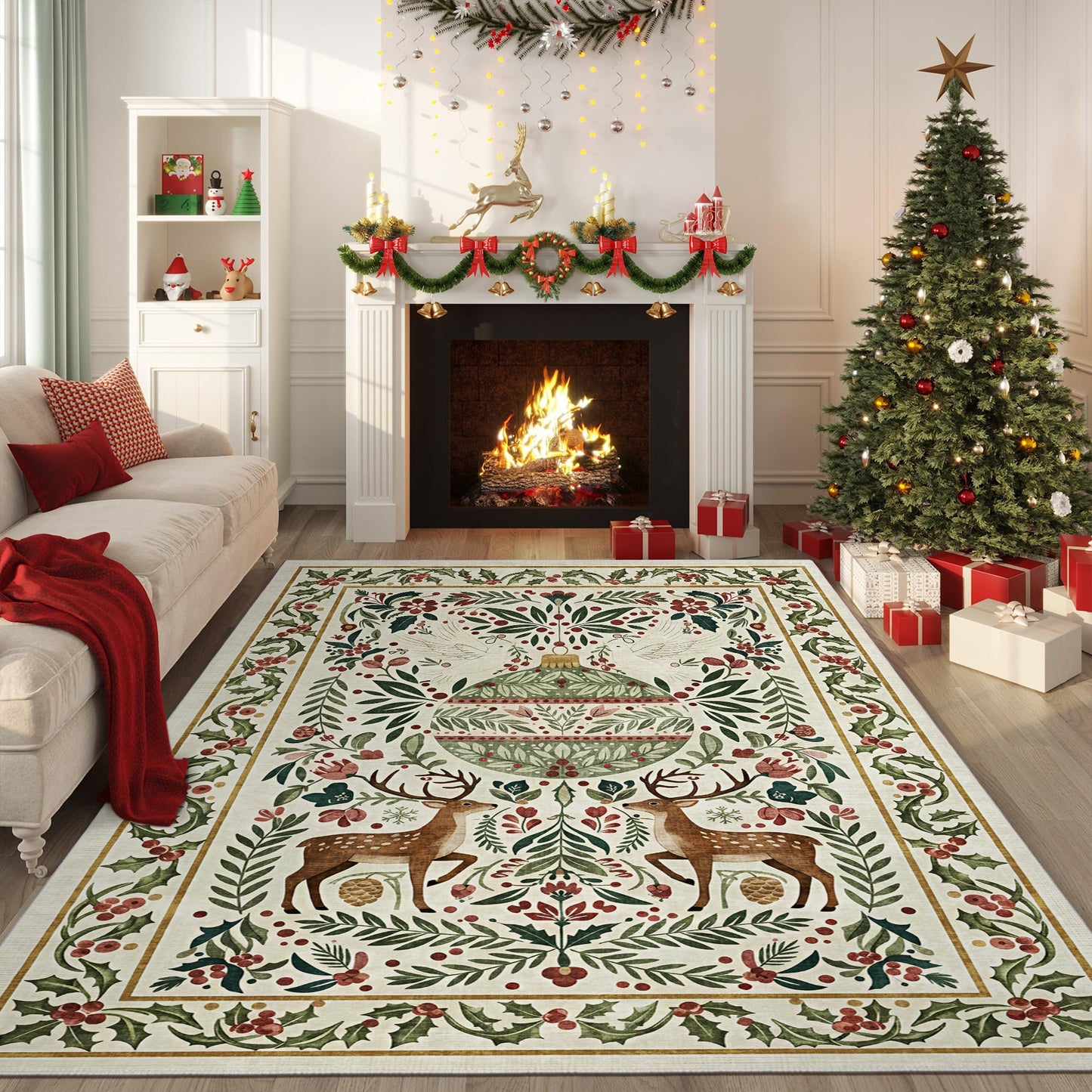 Teryna Christmas Area Rug
