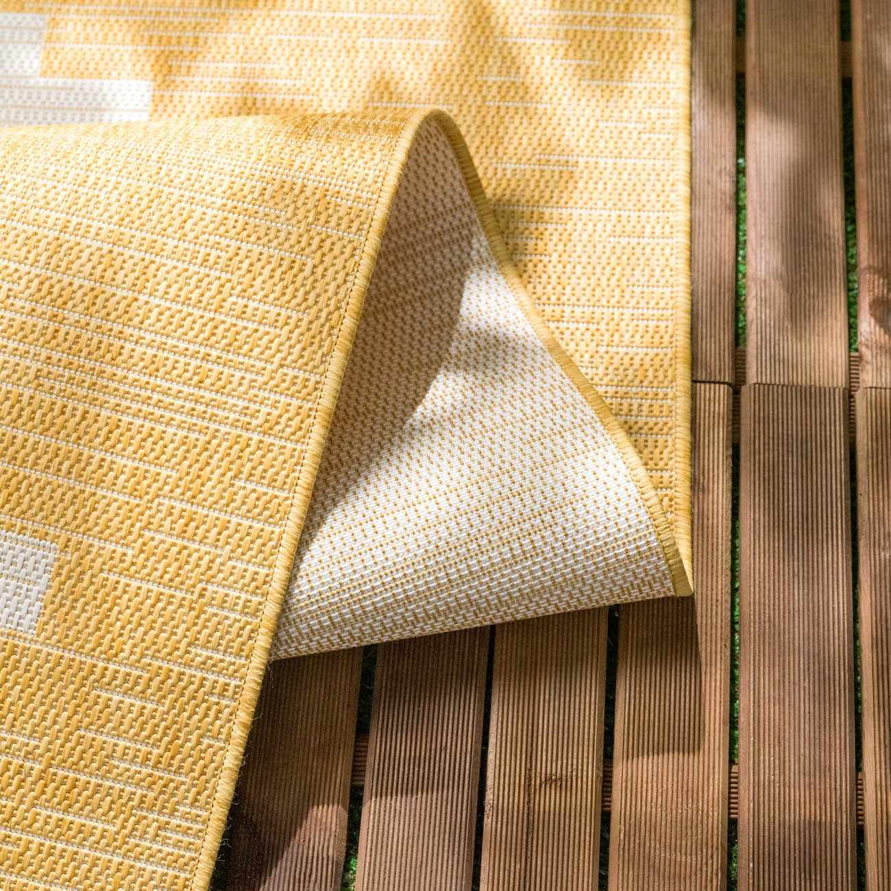 Djugun Yellow Outdoor Rug