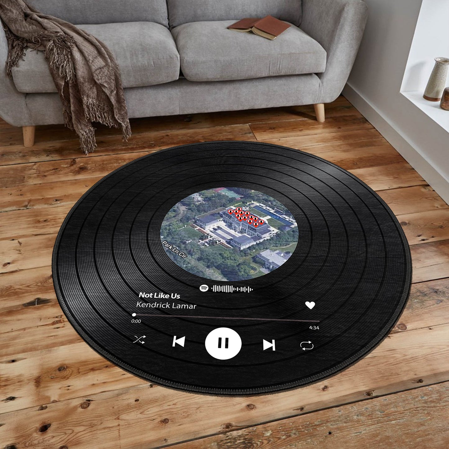 Custom Plaque Spotify Rug