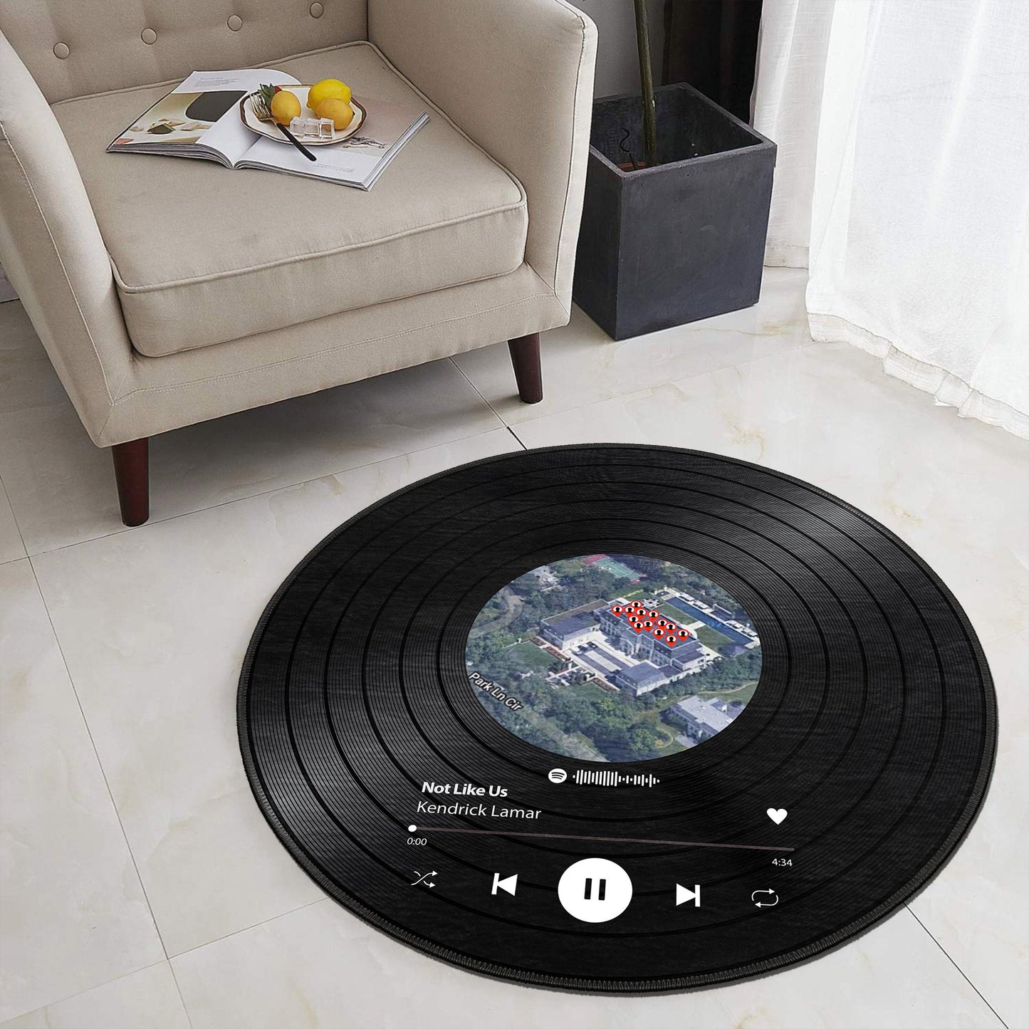Custom Plaque Spotify Rug