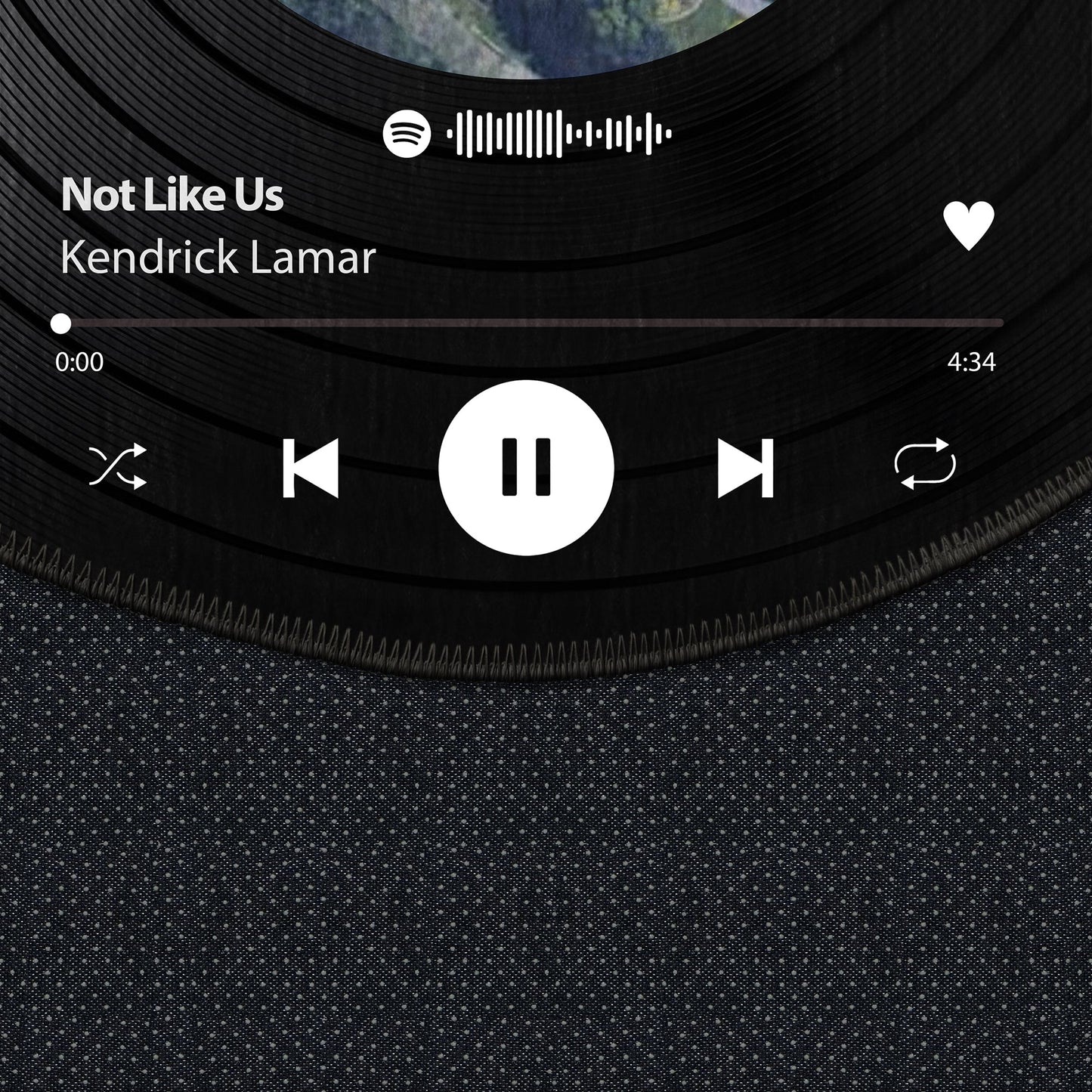 Custom Plaque Spotify Rug