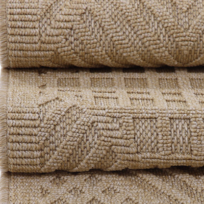 Fava Beige Machine Woven Rug