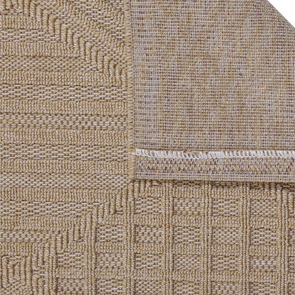 Fava Beige Machine Woven Rug