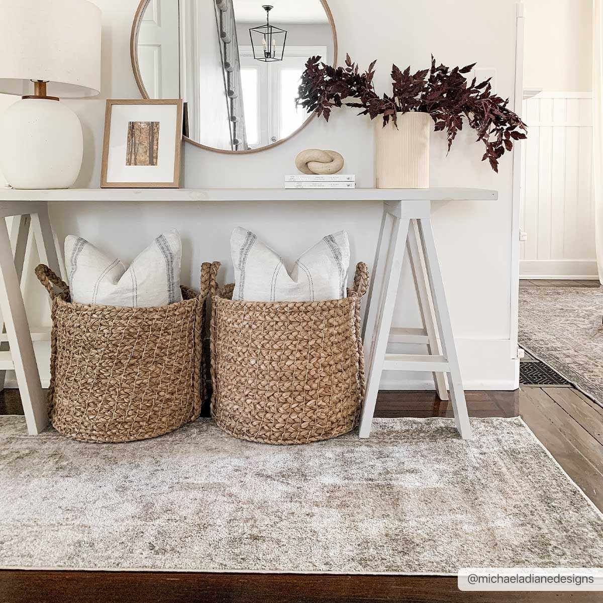 Gael Flat Pile Washable Rug