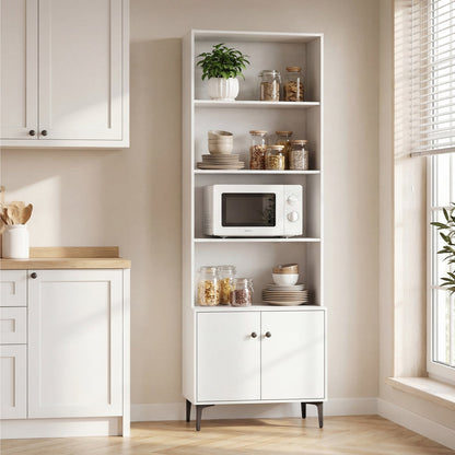 Giantex Bookshelf with Doors and 2 Anti-Tipping Kits for Home Office