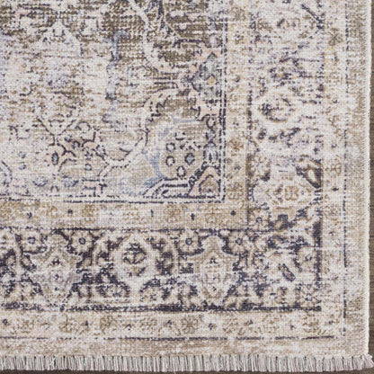 Olive Holi-2304 Washable Area Rug