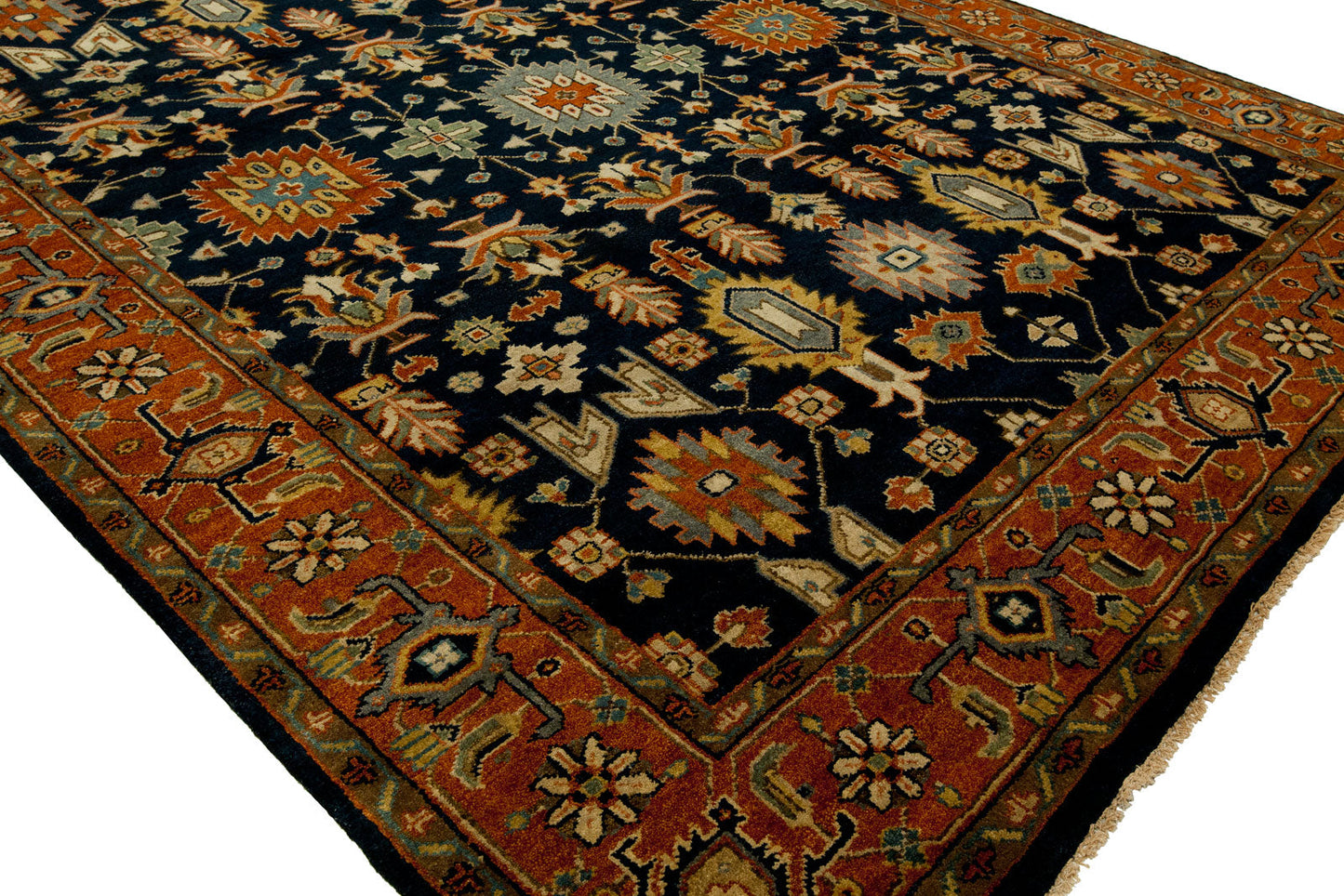 Indo-Persian (6x9) navy/rust