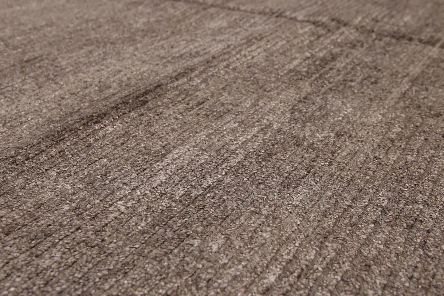 5x8 Brown Hand Knotted Textured Ombre 100% Wool & Banana Silk Oriental Area rug