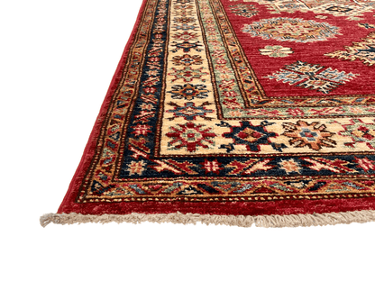 Super Kazak (3'11"x6'02") red/ivory