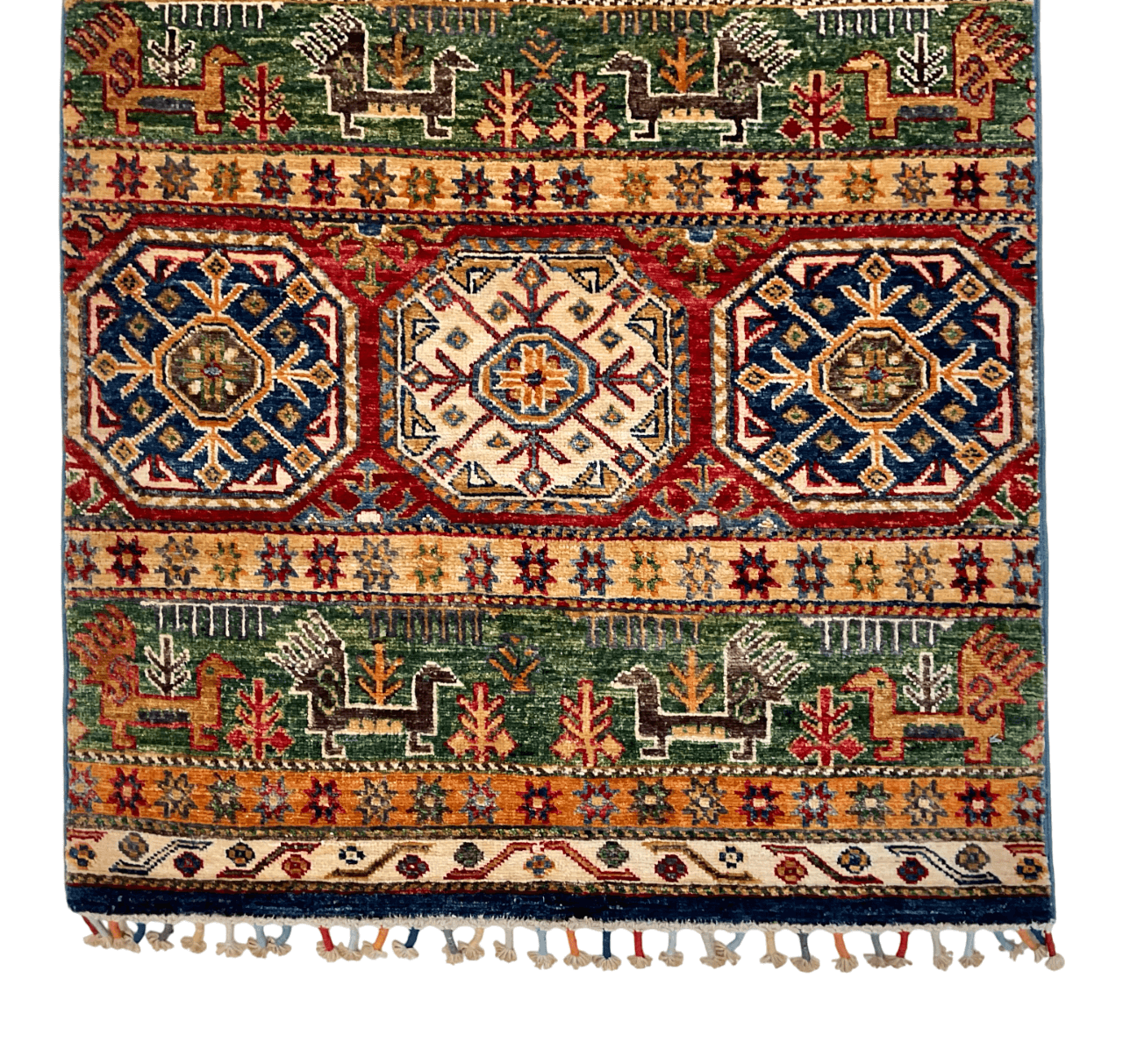 Khurjeen 2'08"x14'10" multicolor