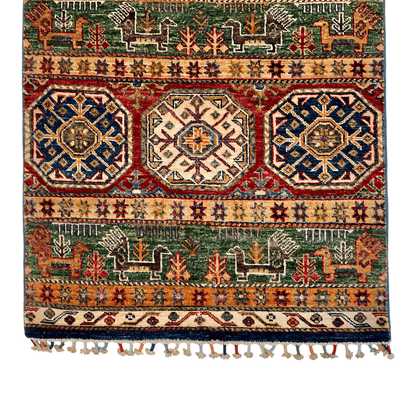 Khurjeen 2'08"x14'10" multicolor