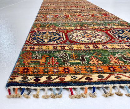 Khurjeen 2'08"x14'10" multicolor