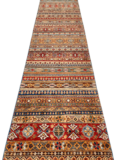 Khurjeen 2'08"x14'10" multicolor