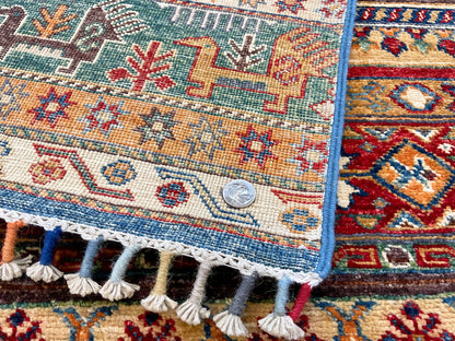 Khurjeen 2'08"x14'10" multicolor