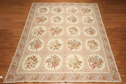 9x12 Aubusson Hand Woven 100% Wool Oriental Area Rug   Beiege