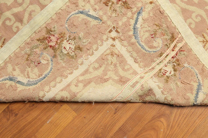 9x12 Aubusson Hand Woven 100% Wool Oriental Area Rug   Beiege