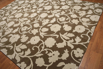 9 x 12 Handmade wool & Silk Oriental Area Rug Transitional 9x12