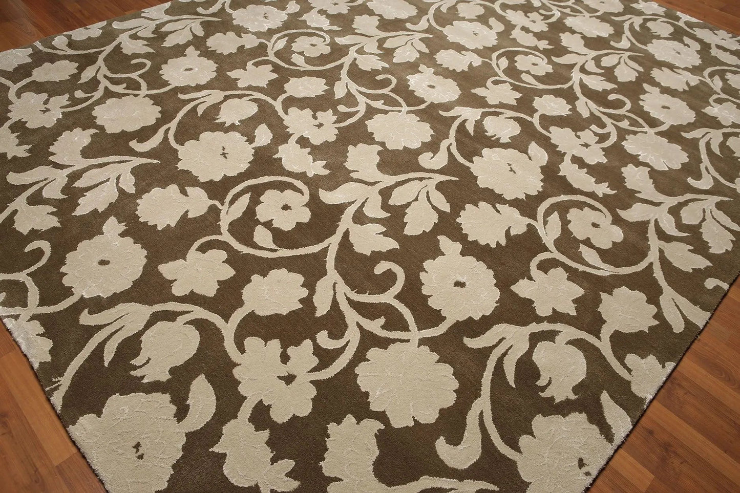 9 x 12 Handmade wool & Silk Oriental Area Rug Transitional 9x12